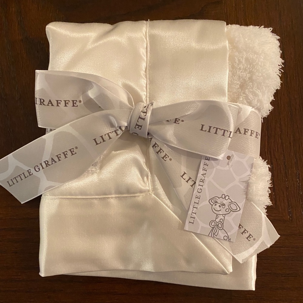 Little Giraffe Satin Baby Blanky